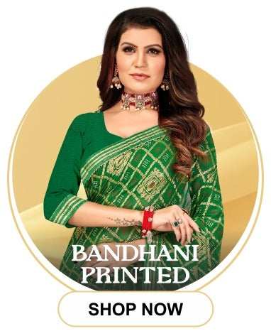  Bandhani Georgette Saree